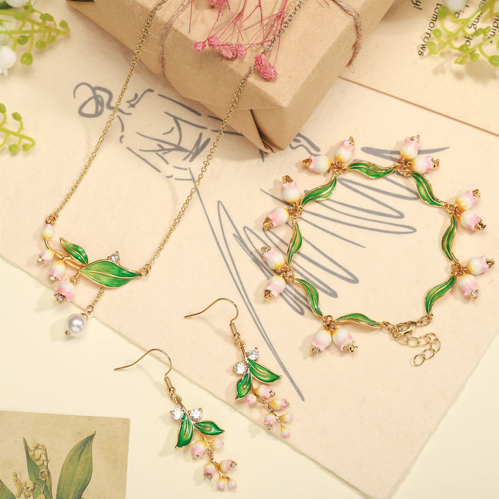 Selenichast Lily Of The Valley Pearl Gift Set with Gift Wrapping