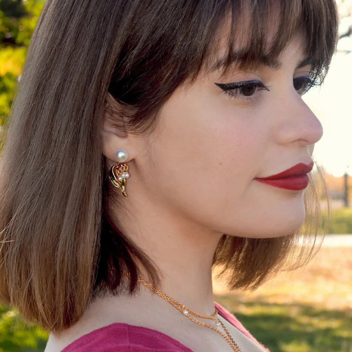 May Lily Gold Earrings