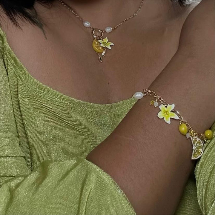 Collier de fleur de citron