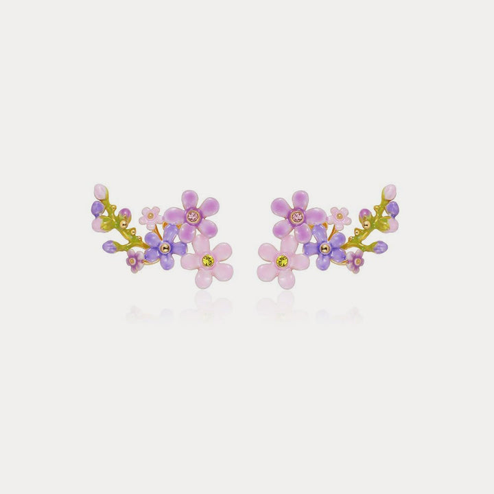 Selenichast forget me not flowers stud earrings