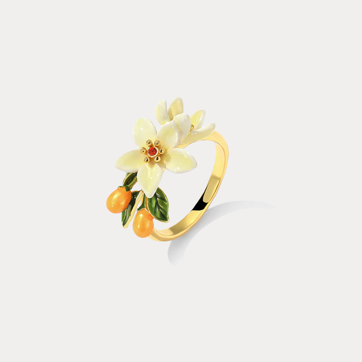 Orange Blossom Rings for Gift