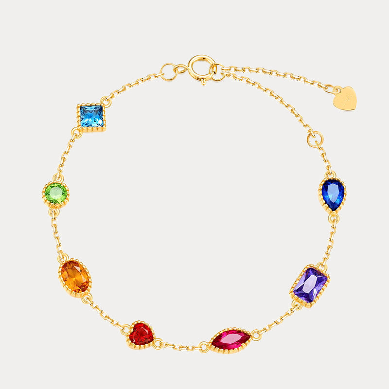 Selenichast Rainbow Gem Bracelet