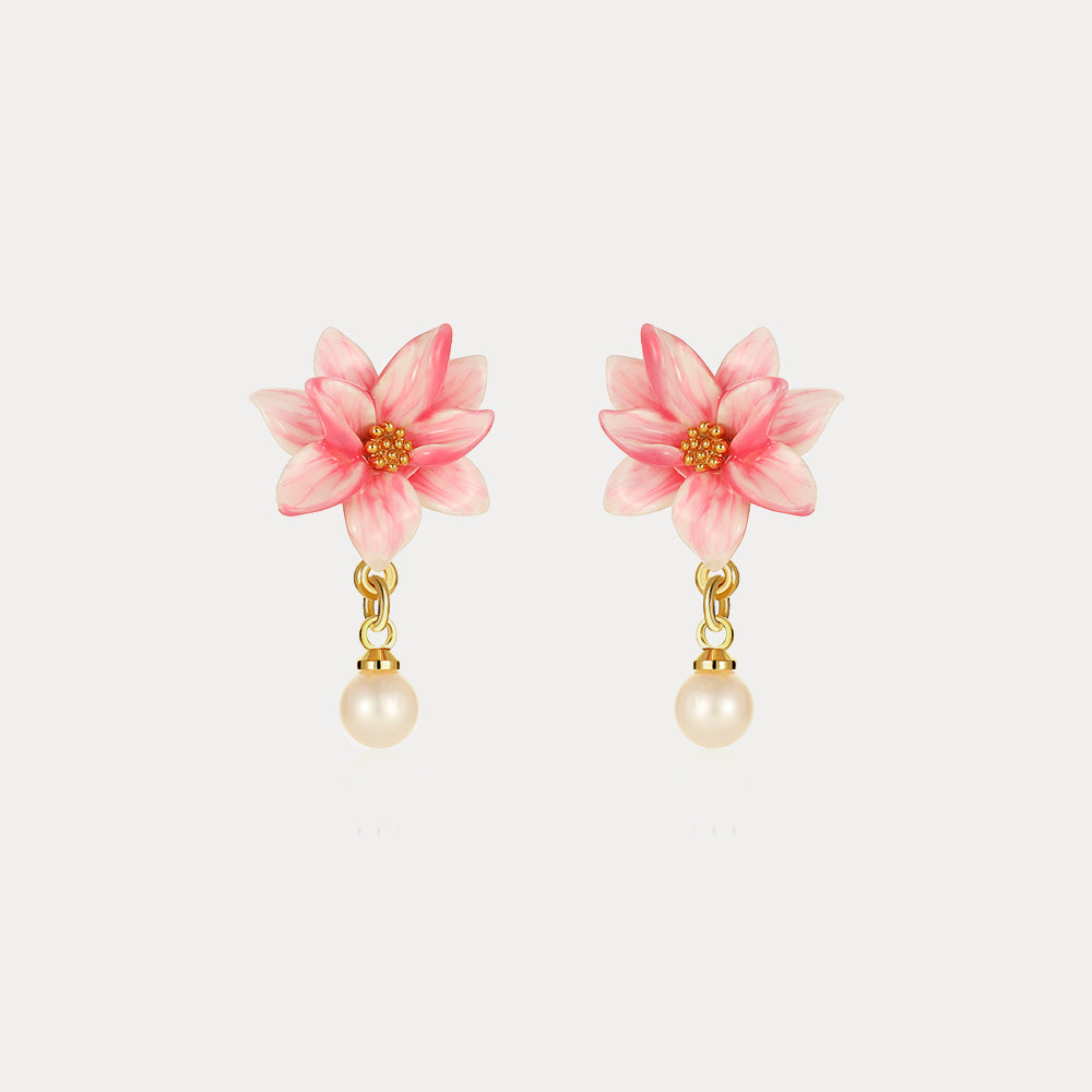 Selenichast magnolia earrings 2