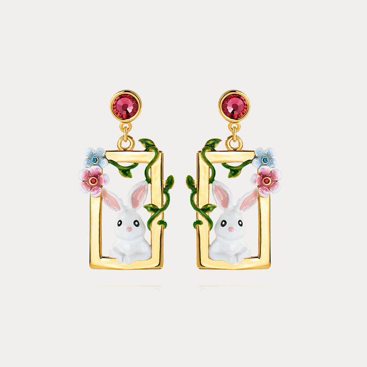 Selenichast Garden Rabbit Earrings