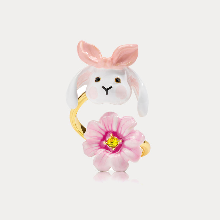 Selenichast Rabbit Enamel Ring