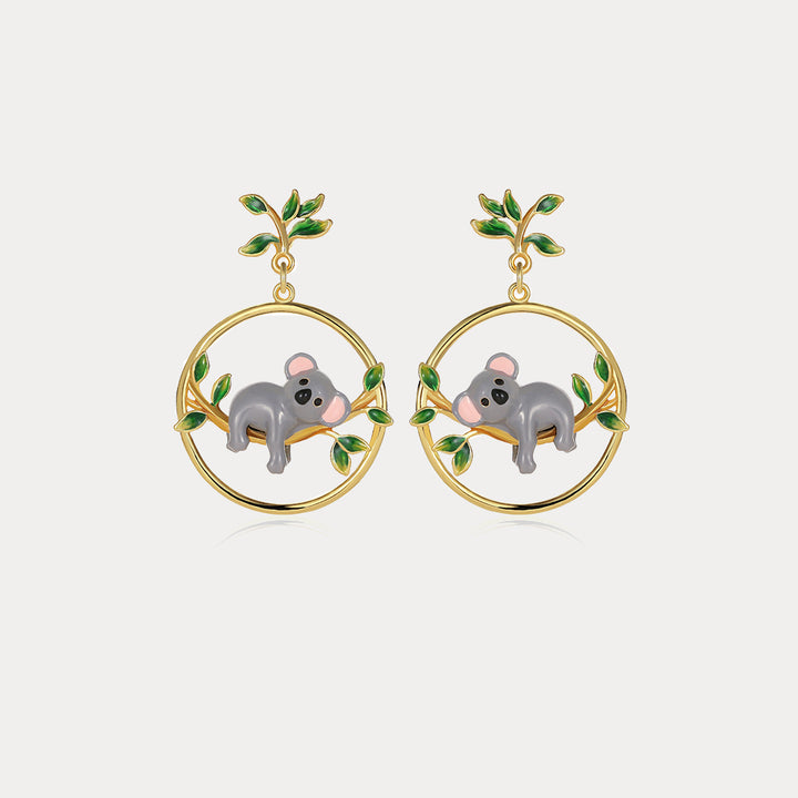 Koala Gold Earrings