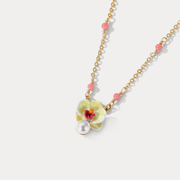 Selenichast phalaenopsis necklace