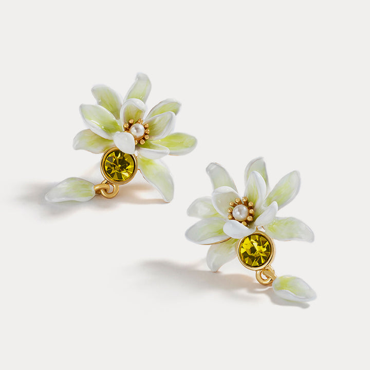 Gardenia Stud Earrings
