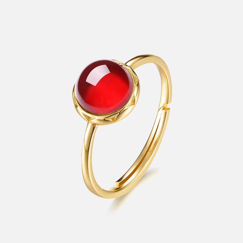 Selenichast Garnet Ring