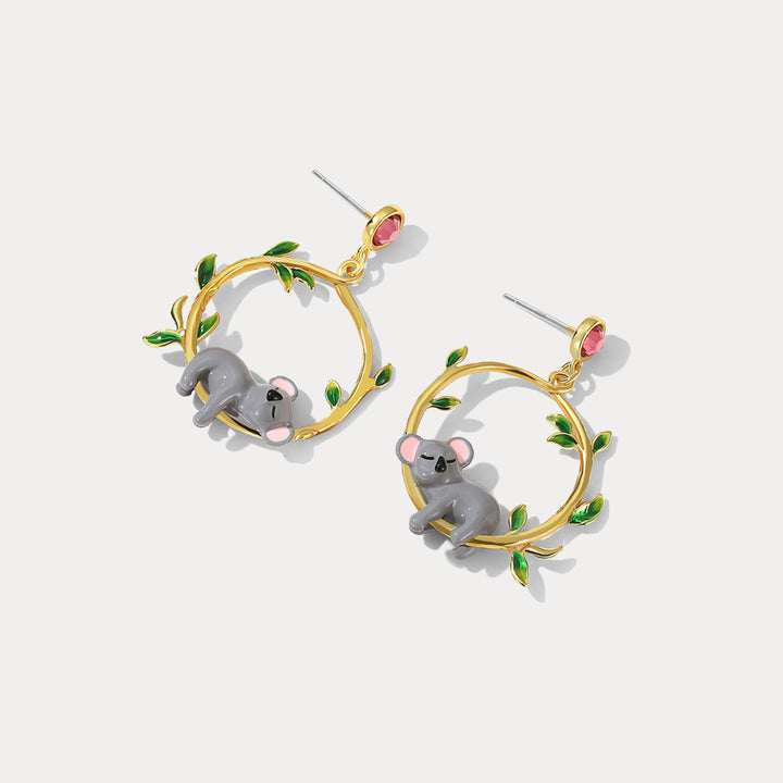 Koala Leaves Earrings