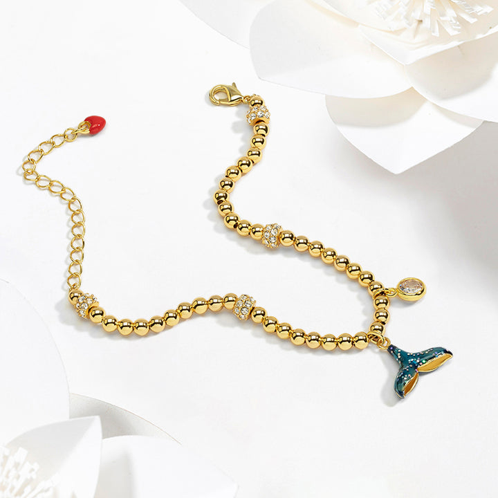 enamel mermaid tail bracelet