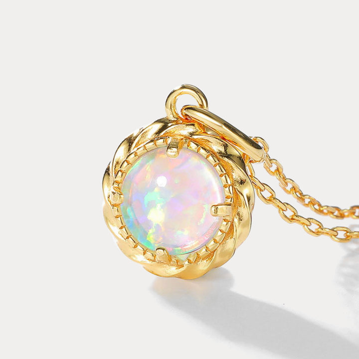 opal pendant necklace