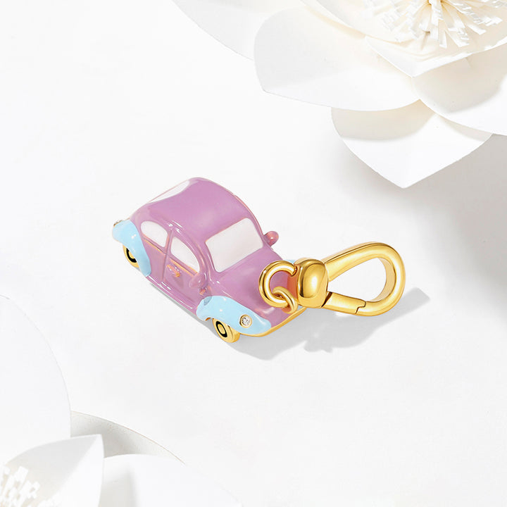 Selenichast Purple Car Pendant Necklace Birthday Gifts for Her