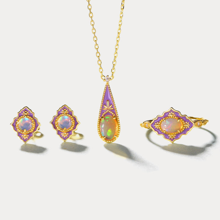 Selenichast Jasmine Opal Earrings