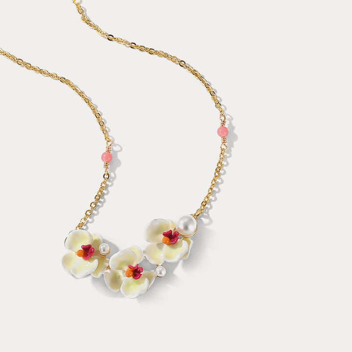 phalaenopsis chain necklace