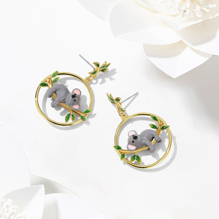 Koala Dangling Earrings
