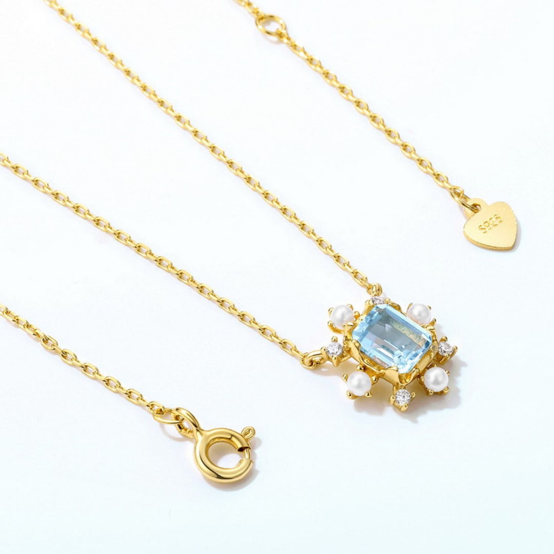 Blue Topaz Necklace
