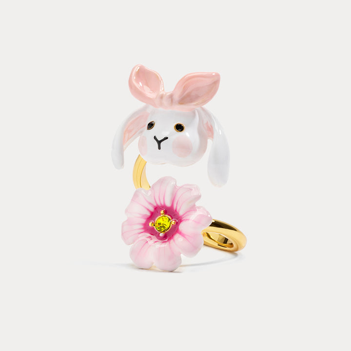 Rabbit Enamel Ring