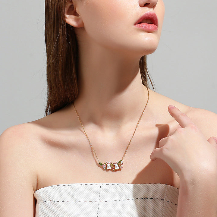 Garden Rabbit Chain Necklace