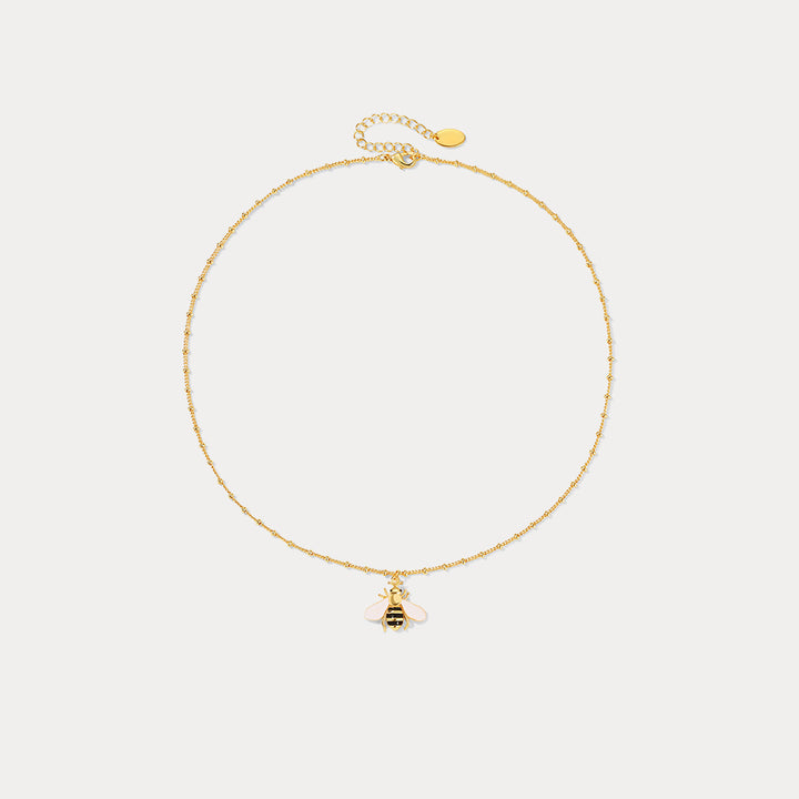 Gold Bee Necklace