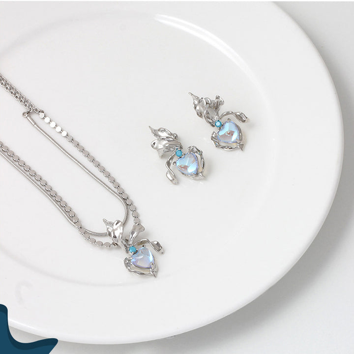 moonstone earrings and earrings