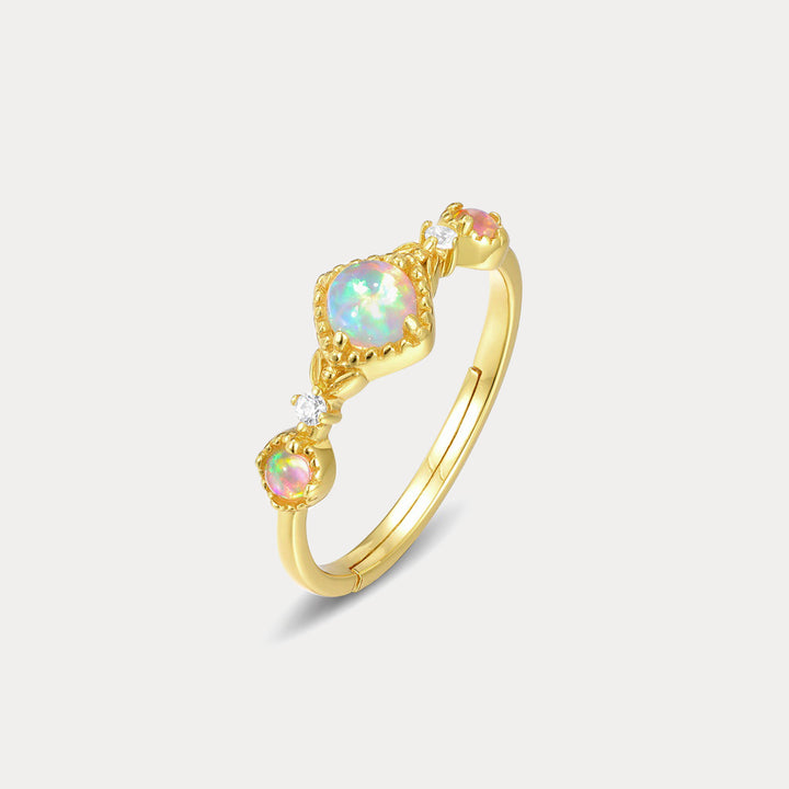 Opal Diamond Ring