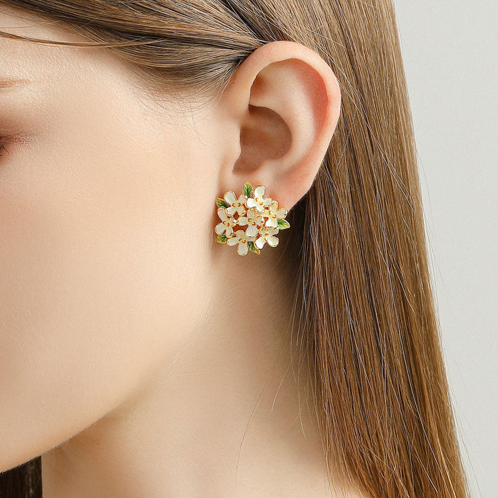 Osmanthus Fragrans Nature Stud Earrings
