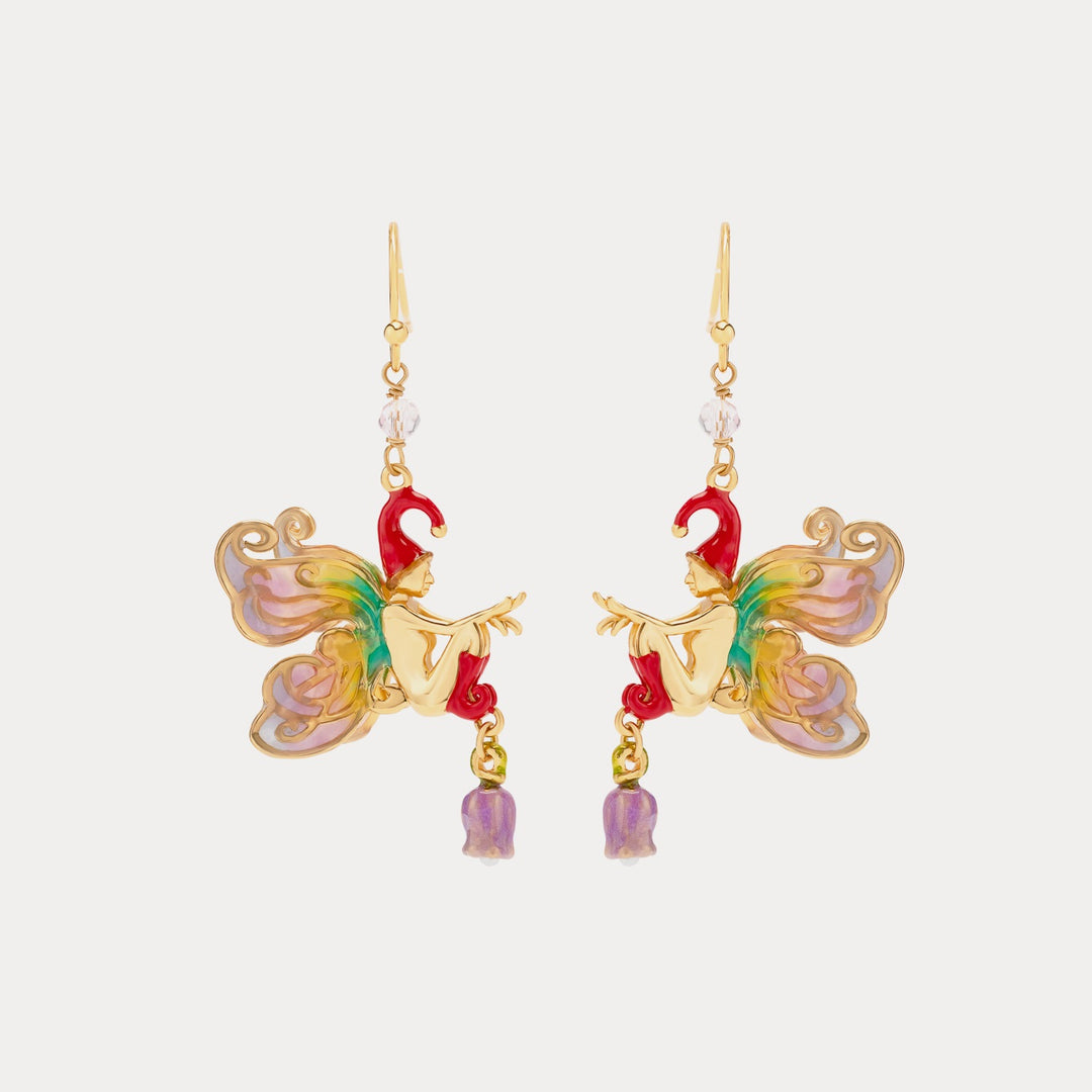 Selenichast flower fairy stud earrings