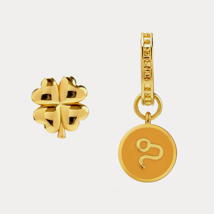 Leo astrological sign earrings