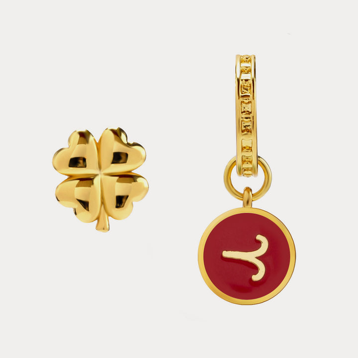 Aries astrological sign earrings