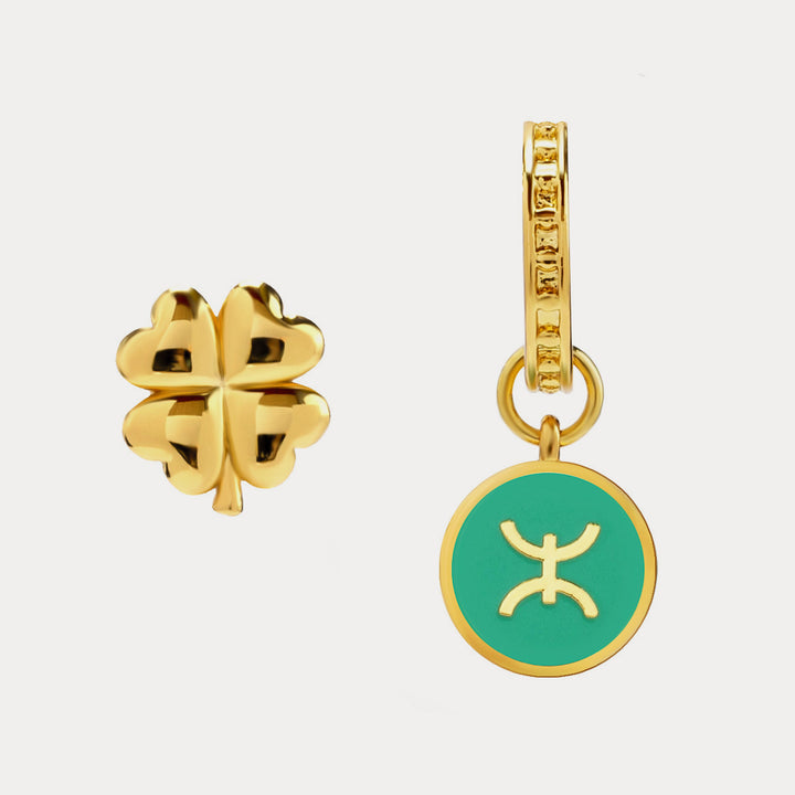 Pisces astrological sign earrings