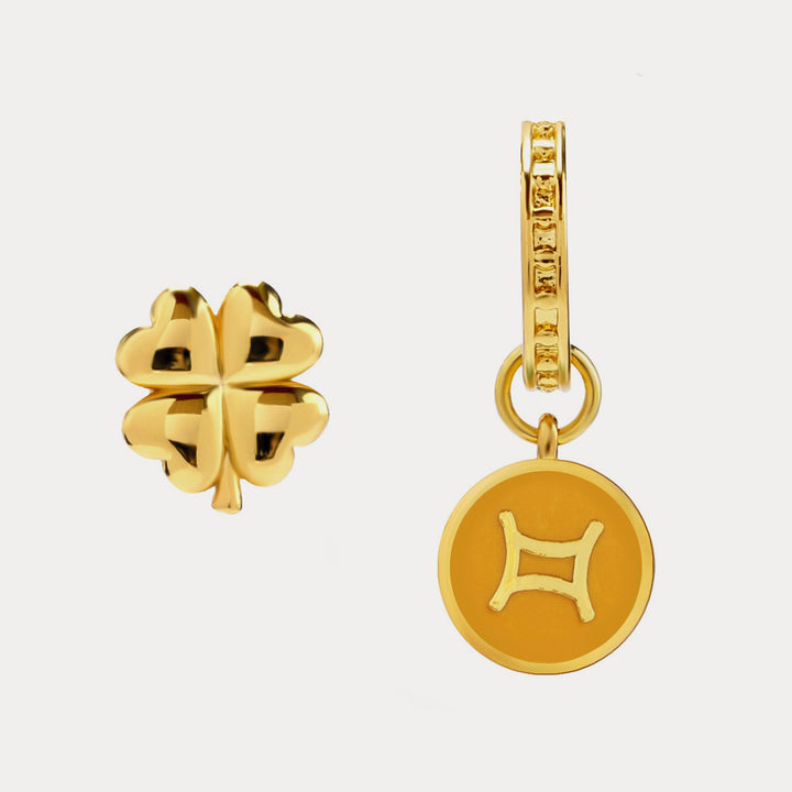 Gemini astrological sign earrings