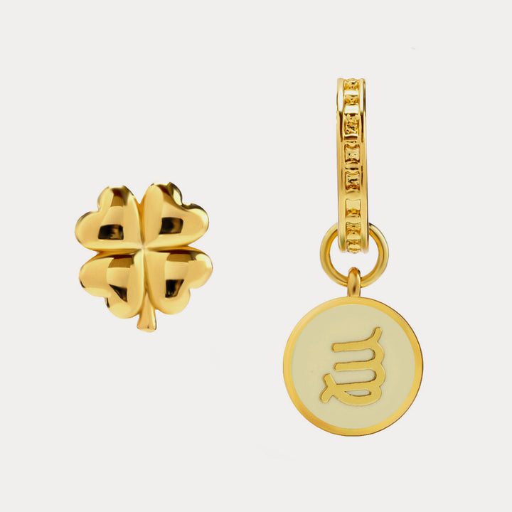 Virgo astrological sign earrings