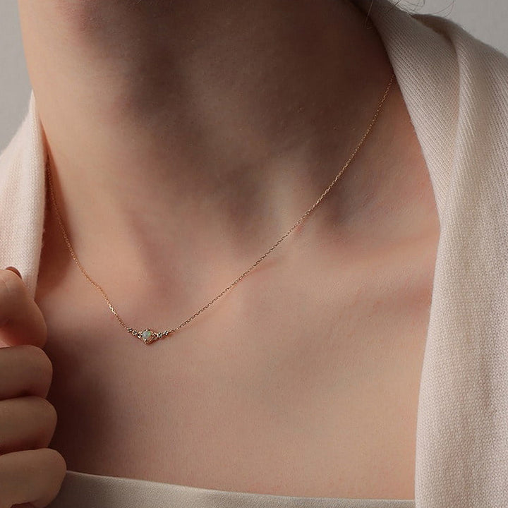 Opal 10k Gold Necklace