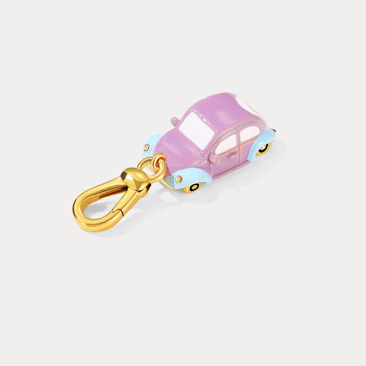 Selenichast Purple Car Long Pendant Necklace