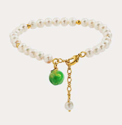 Grapefruit Fruit Pearl Bracelet