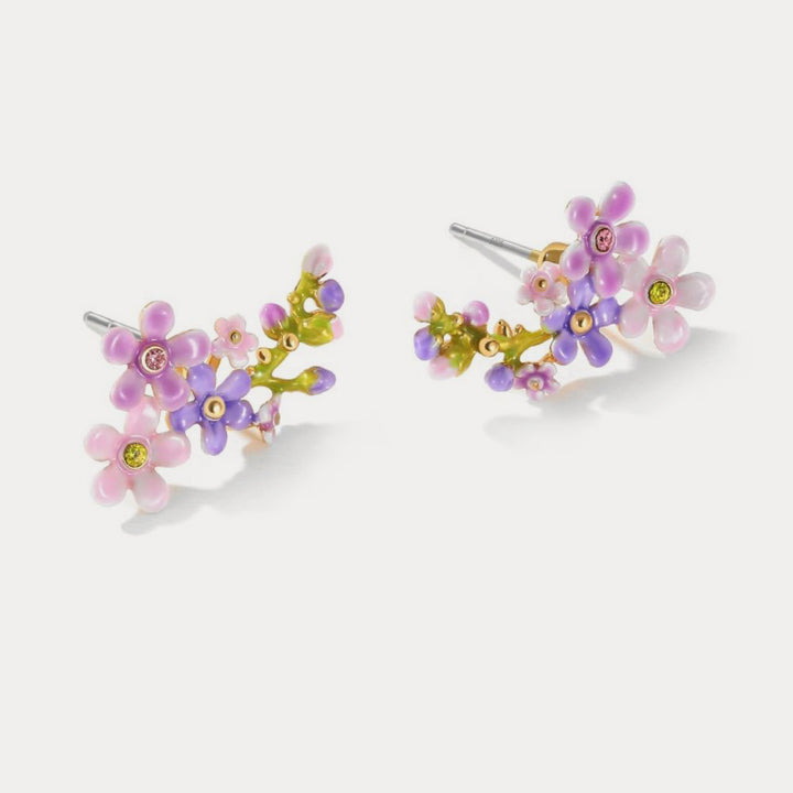 Selenichast forget me not flowers stud earrings