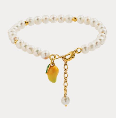 Mango Fruit Pearl Bracelet