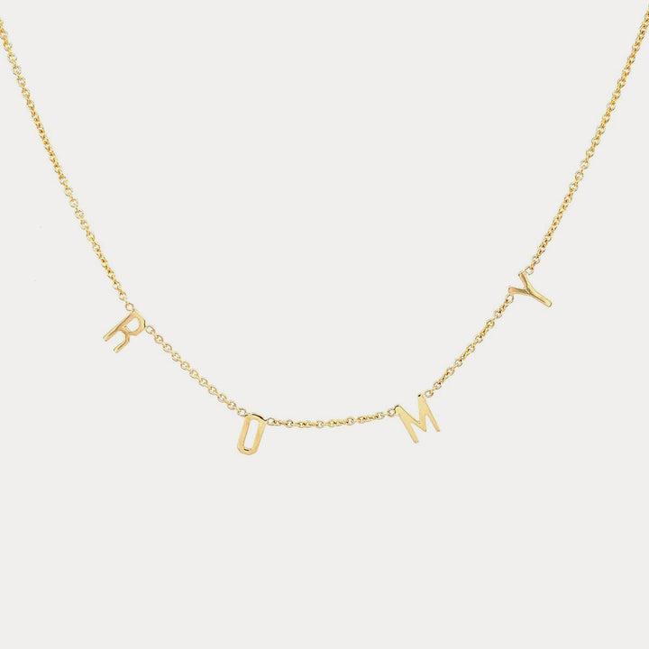 Custom Letter Charms Necklace