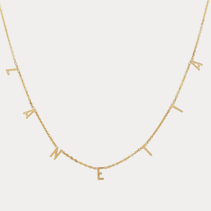 Vintage Custom Letter Necklace