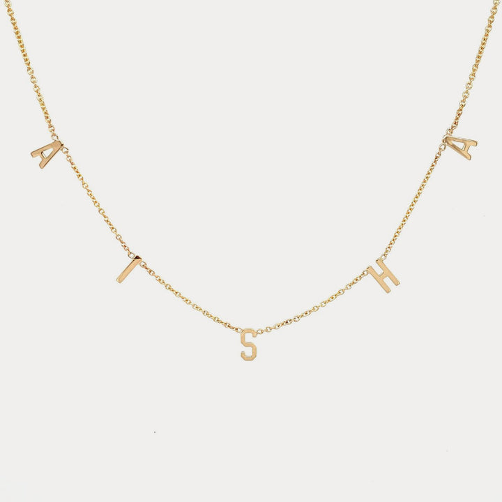 Custom Letter Name Necklace