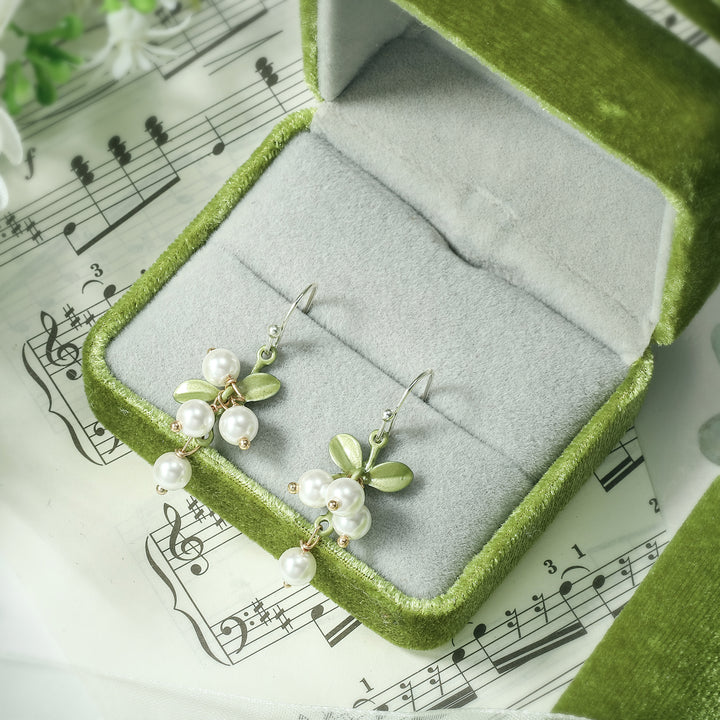 alloy berry earrings