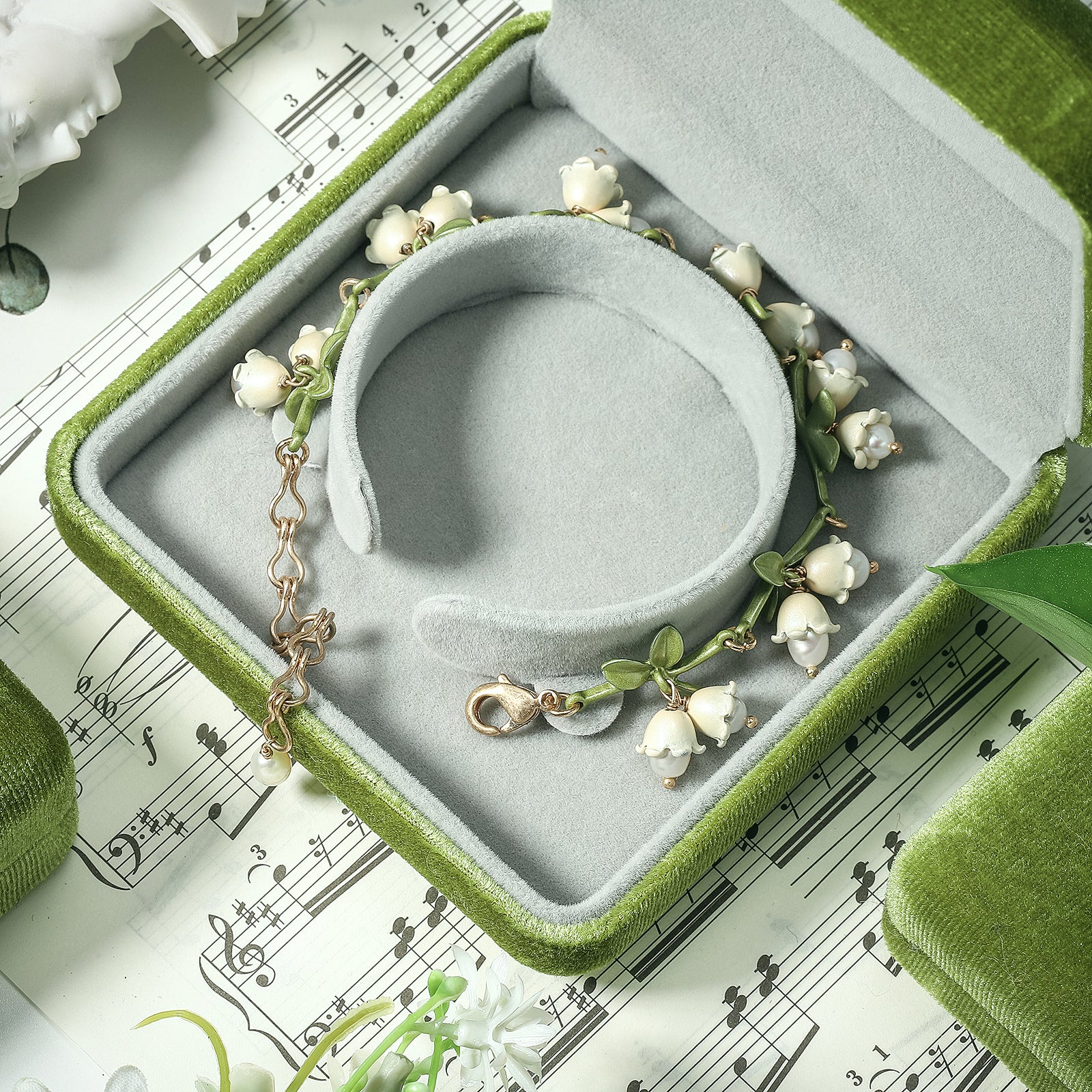 Lily Of The Valley Bracelet Jewelry Box