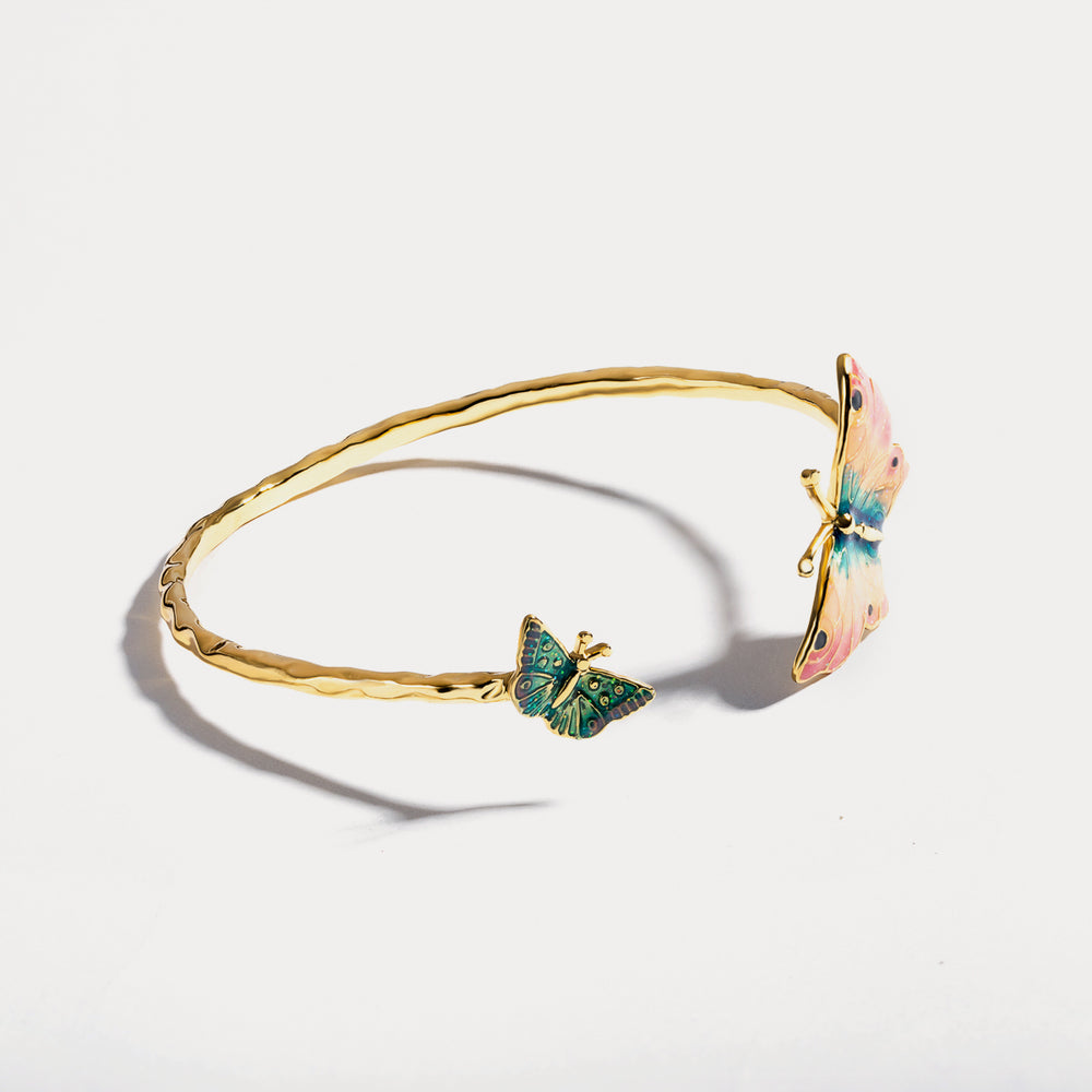enamel butterfly bracelet
