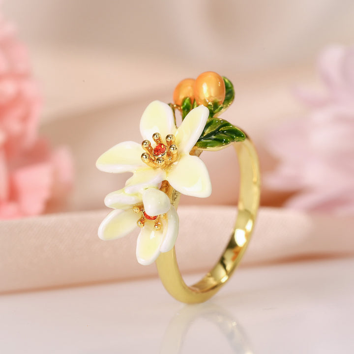 Orange Blossom Nature Rings