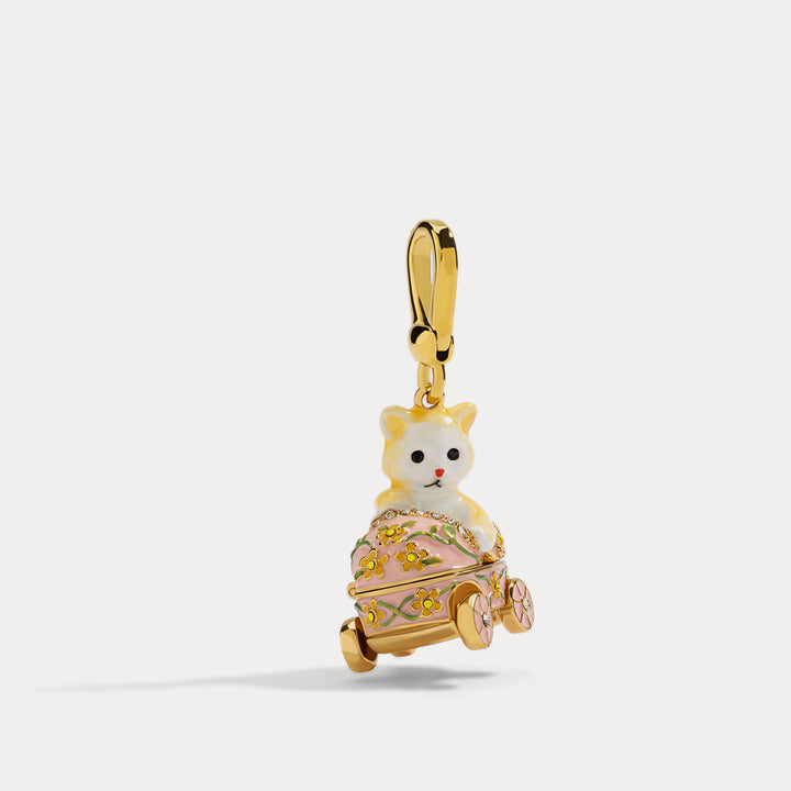 Kitten Stroller Pendant Autumn Jewelry