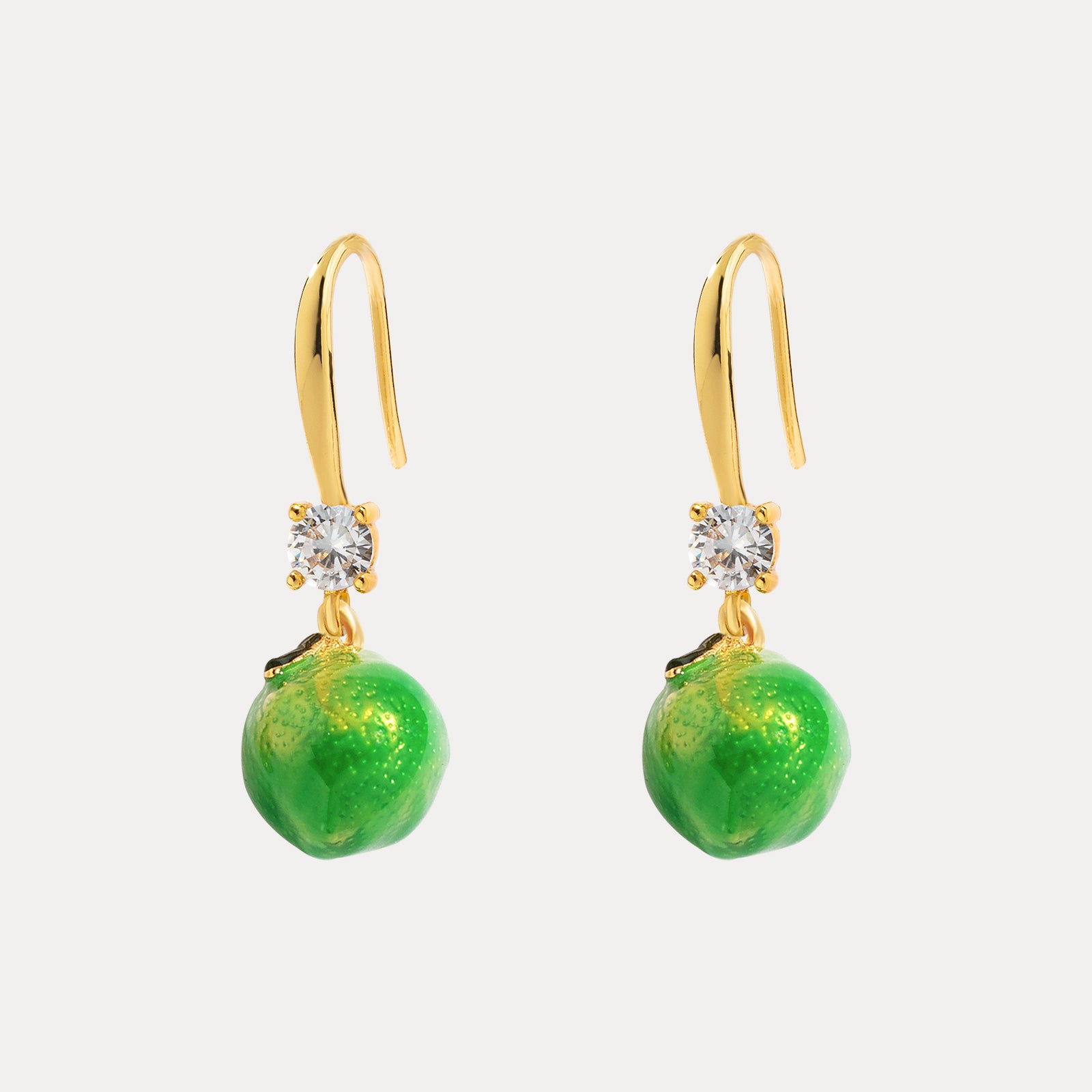 Selenichast Green Lemon Earrings