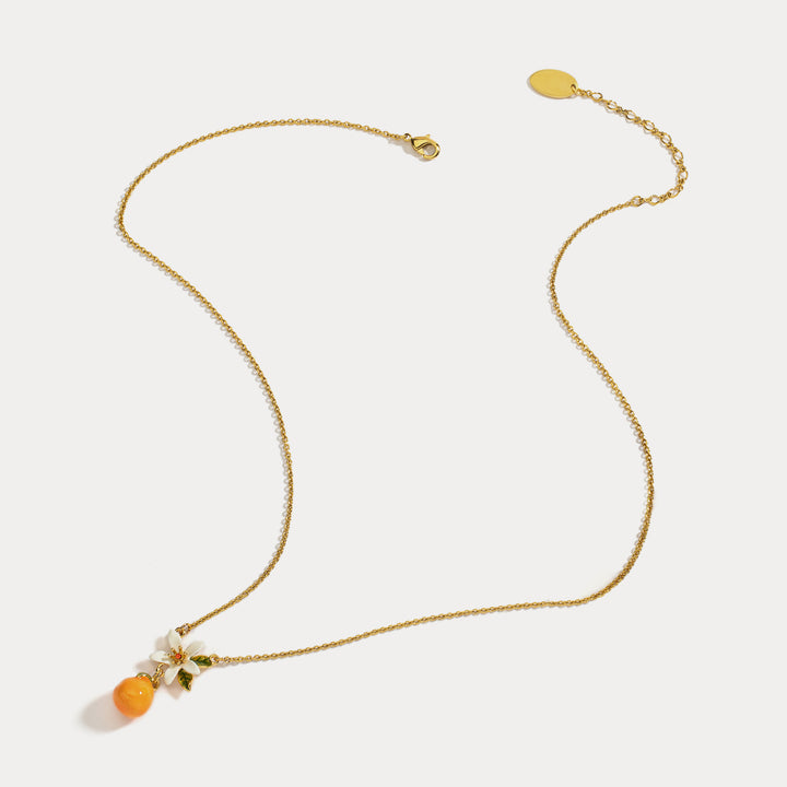 Orange Chain Necklace