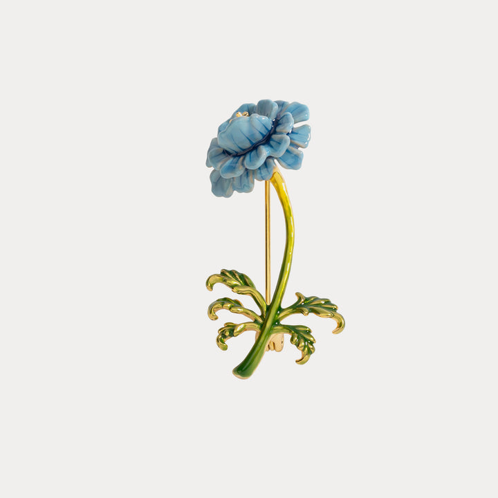 Selenichast Bblue Floral Brooch