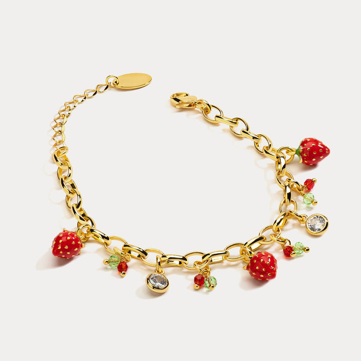 Strawberry Charms Bracelet
